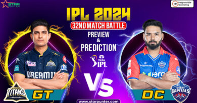 IPL 2024 32nd Match Battle- GT vs DC - Preview And Prediction