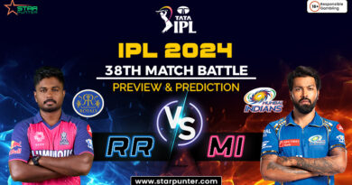 IPL 2024 38th Match Battle- RR vs MI - Preview And Prediction