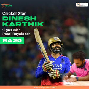 Cricket Star Dinesh Karthik Signs with Paarl